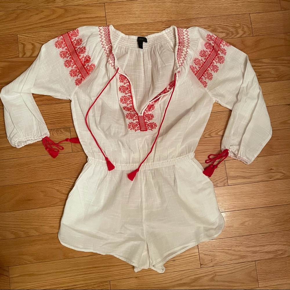 J crew swim cover up romper